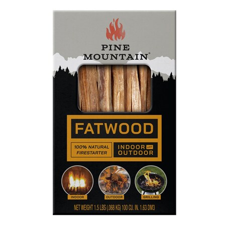 B & K Pine Mountain Starter Stikk Fatwood Fire Starter 30 min 1.5 lb 531-160-910